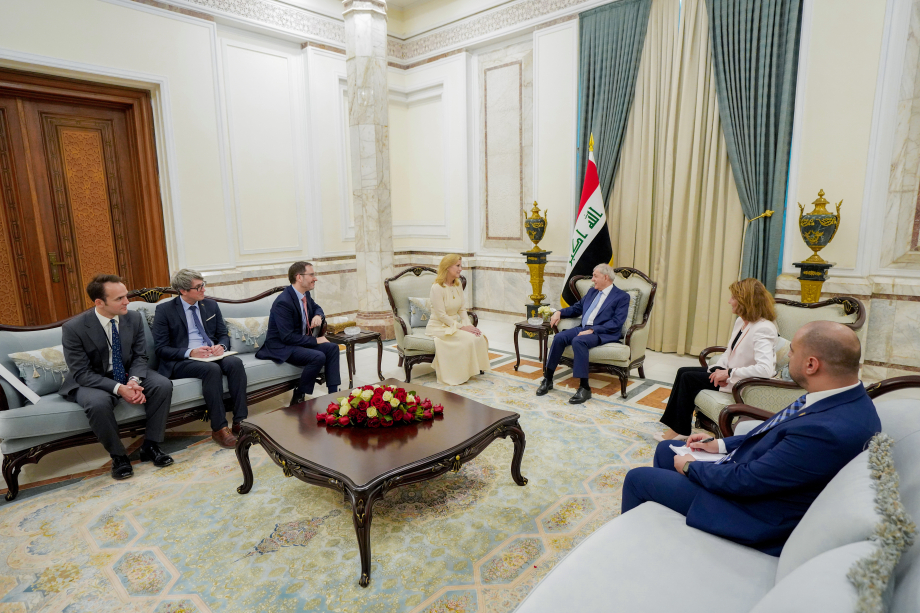 The Duchess of Edinburgh meets the President of Iraq