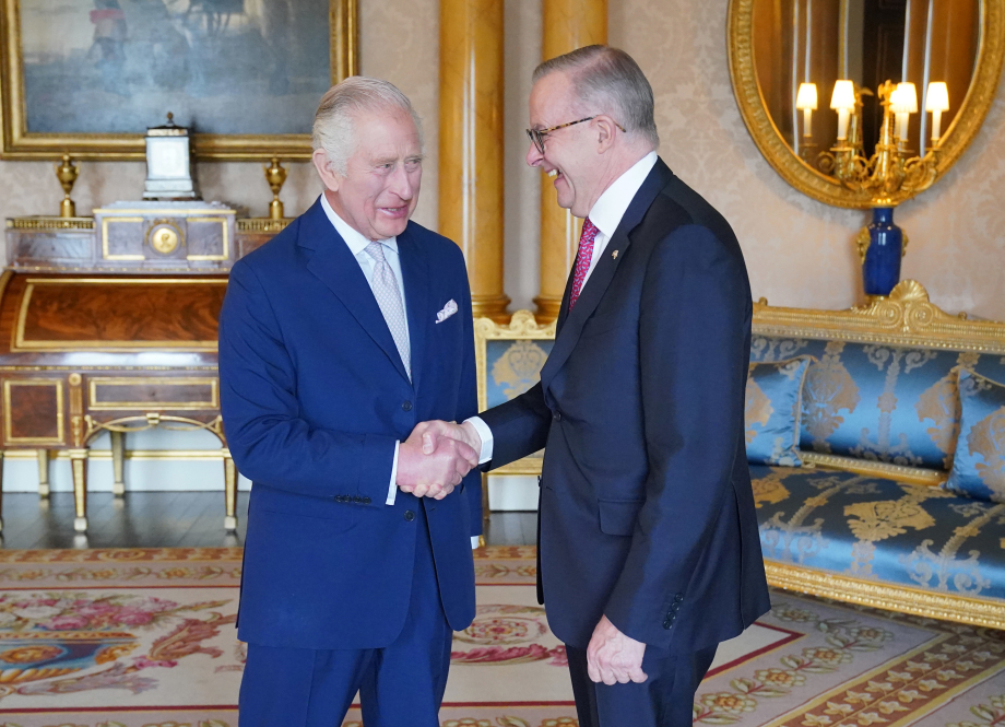 The King hosts an audience with the Prime Minister of Australia