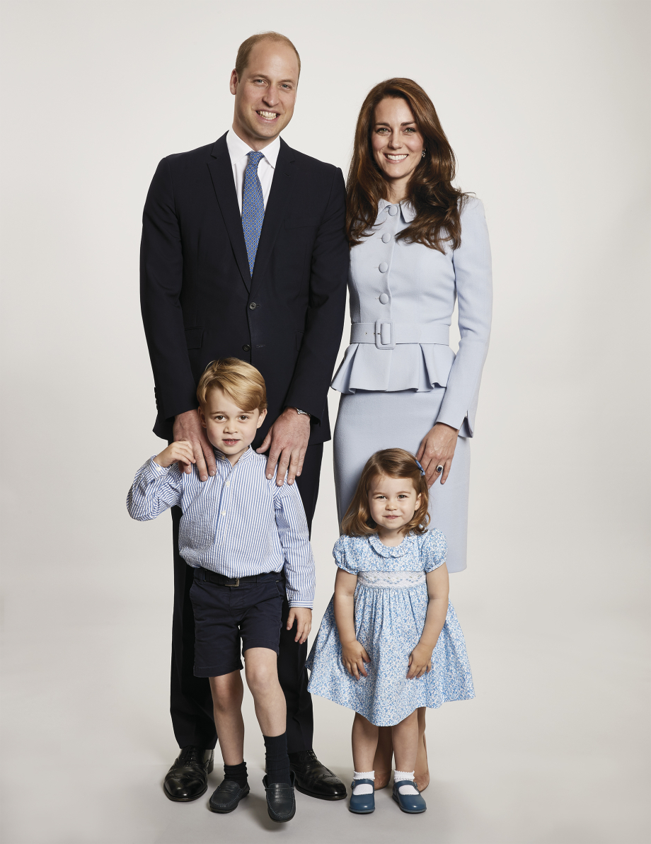 The Prince and Princess of Wales with Prince George and Princess Charlotte - photo credit Chris Jackson