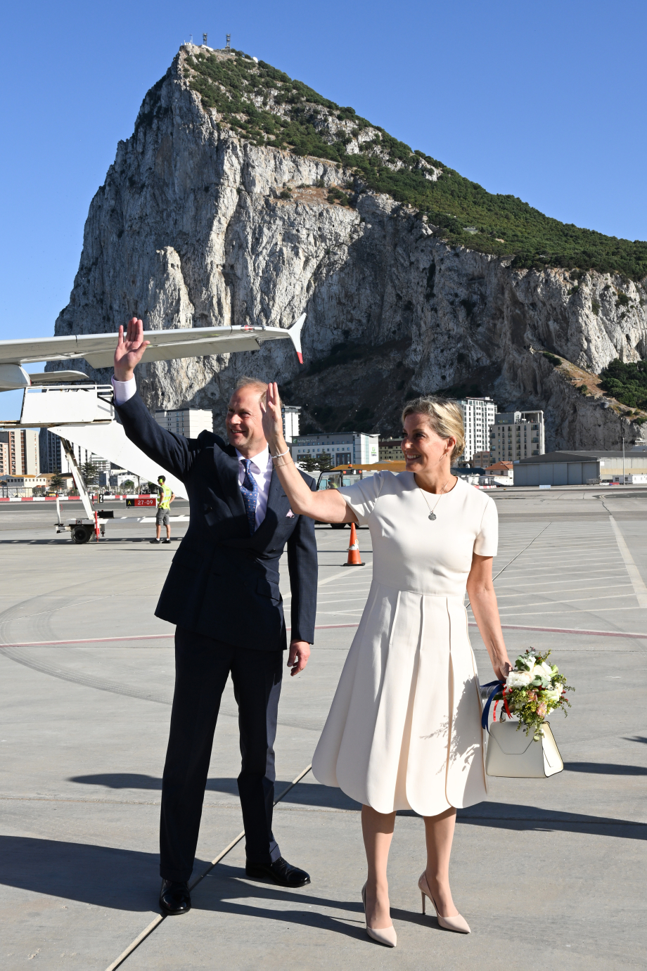 The Earl and Countess of Wessex arrive in Gibraltar 