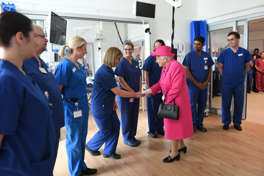 The Queen visits hospital