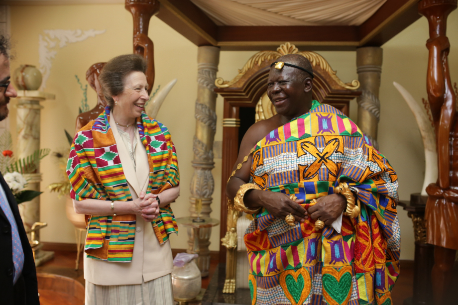 The Princess Royal meets His Majesty Otumfuo Osei Tutu II 