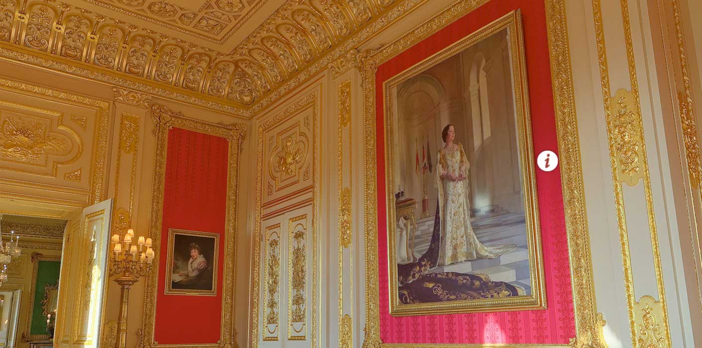 The Crimson Drawing Room at Windsor Castle The Royal Family