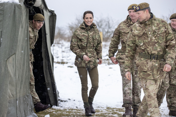 The Princess of Wales visits the Irish Guards