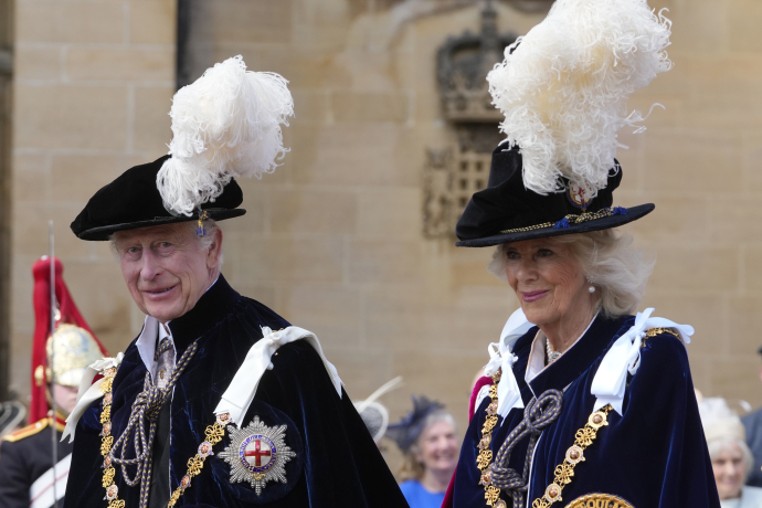 Garter Day The King and Queen